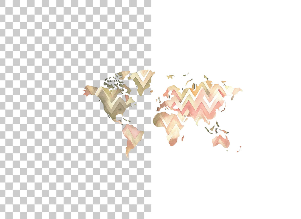 Abstract Earth Map Clipart Bundle