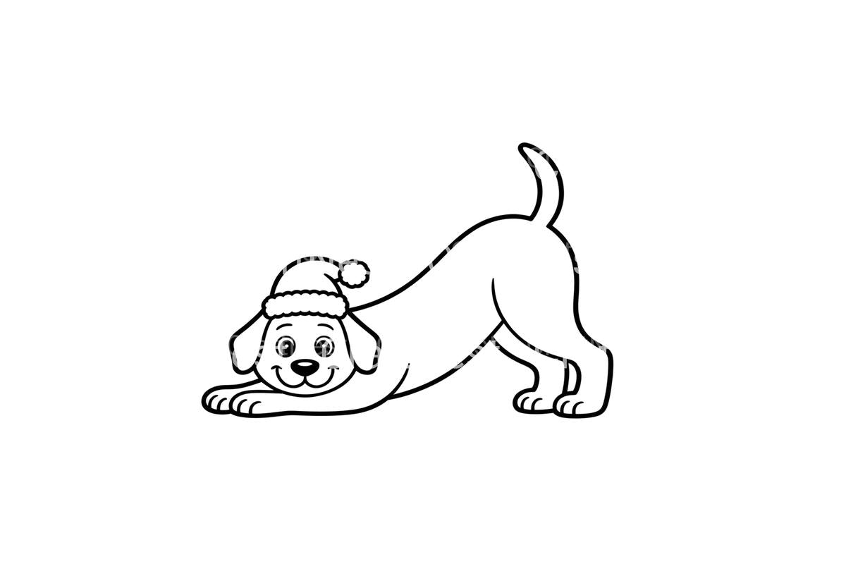 Christmas Puppy Playtime Coloring Books