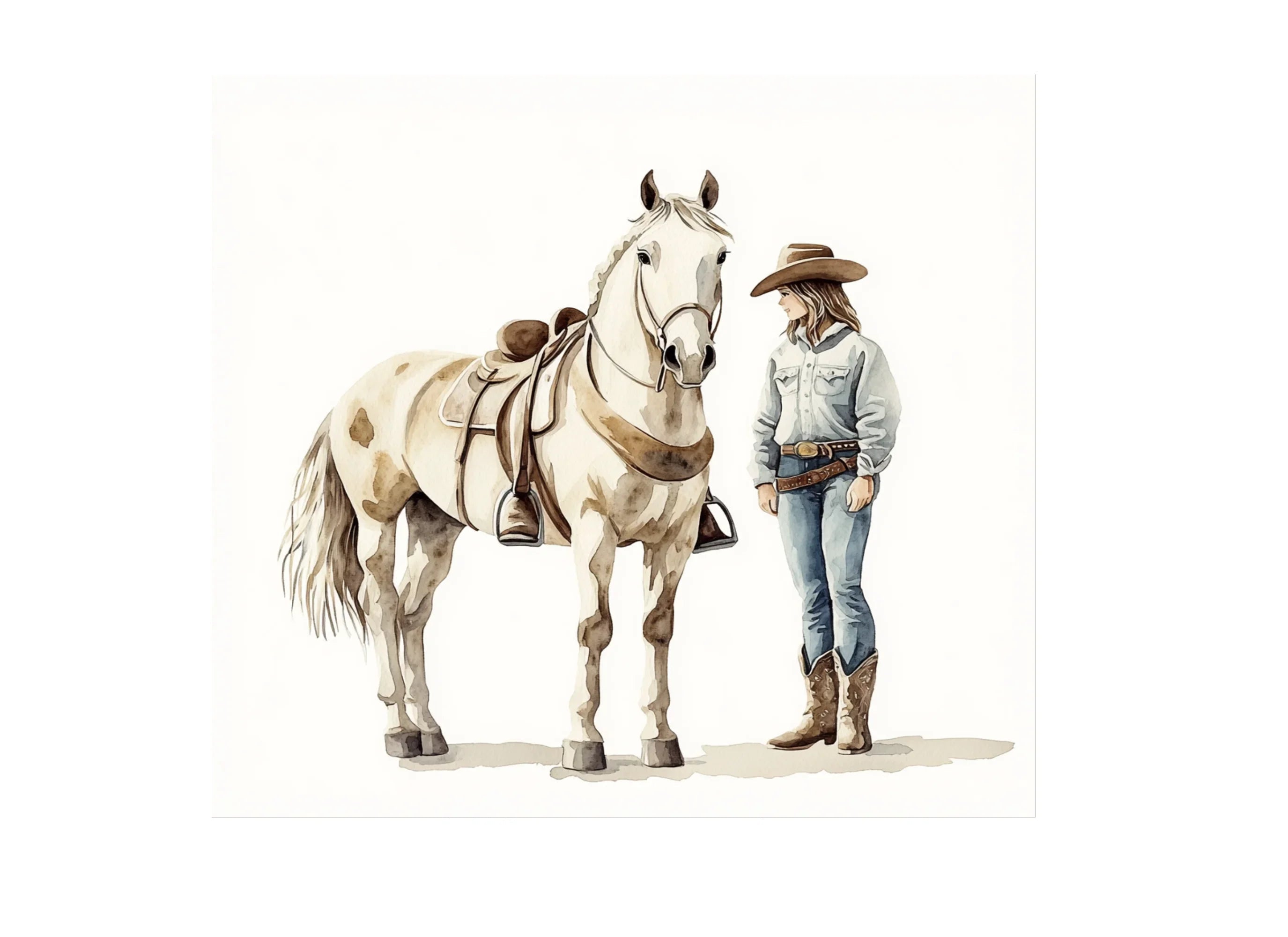 Cowboy and Horse Clipart Bundle