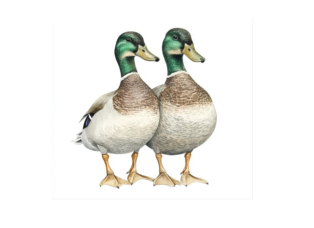 Mallard Duck Pair Clipart Bundle