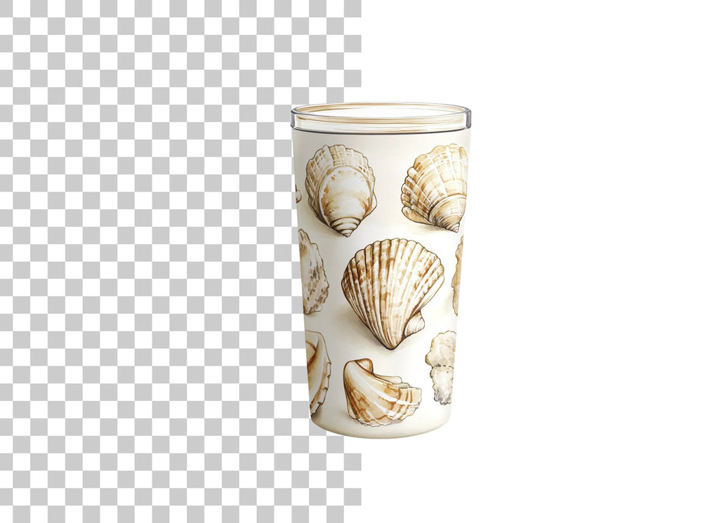 Seashells Tumbler Clipart Bundle