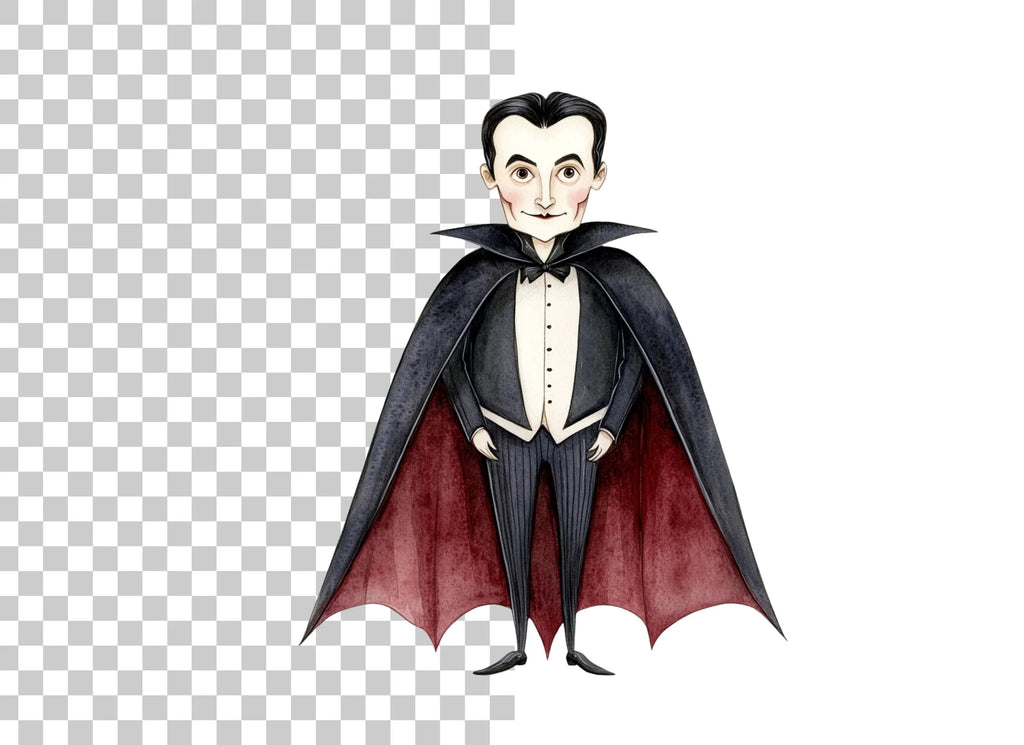Classic Vampire Character Clipart Bundle