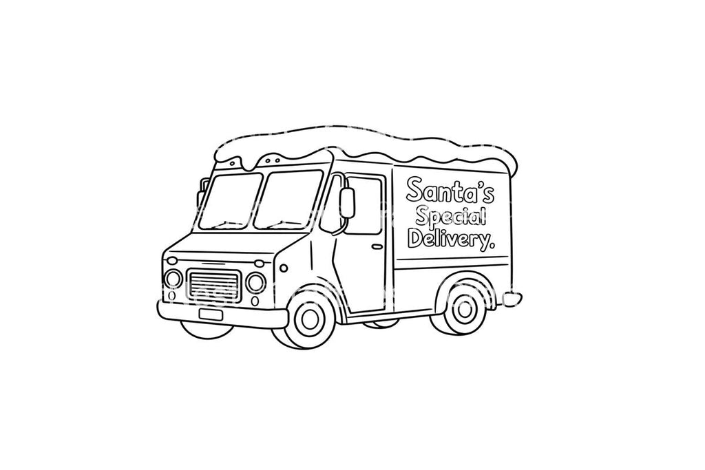 Santa Special Delivery Truck Coloring Books