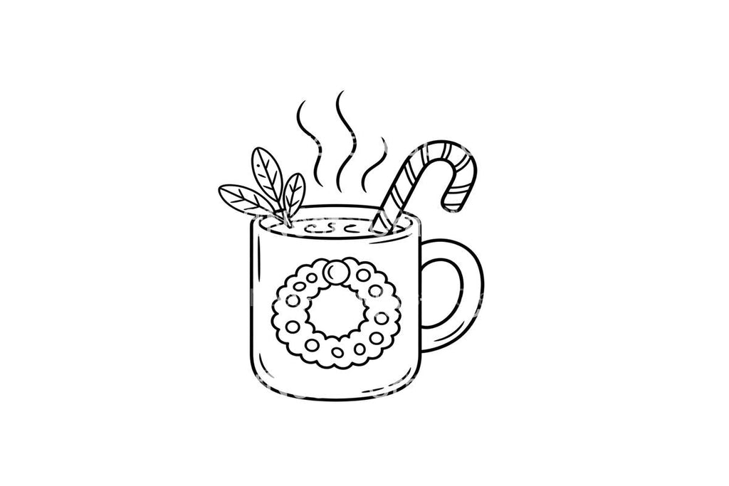 Winter Forest Sunrise Coloring Books