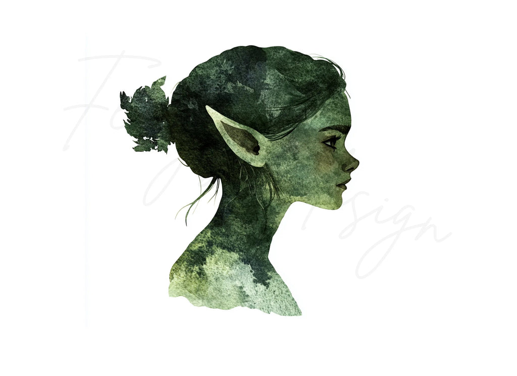 Mystical Forest Elf Clipart Bundle