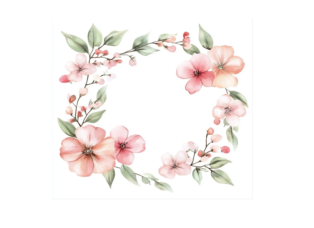 Floral Wreaths Corners Clipart Bundle