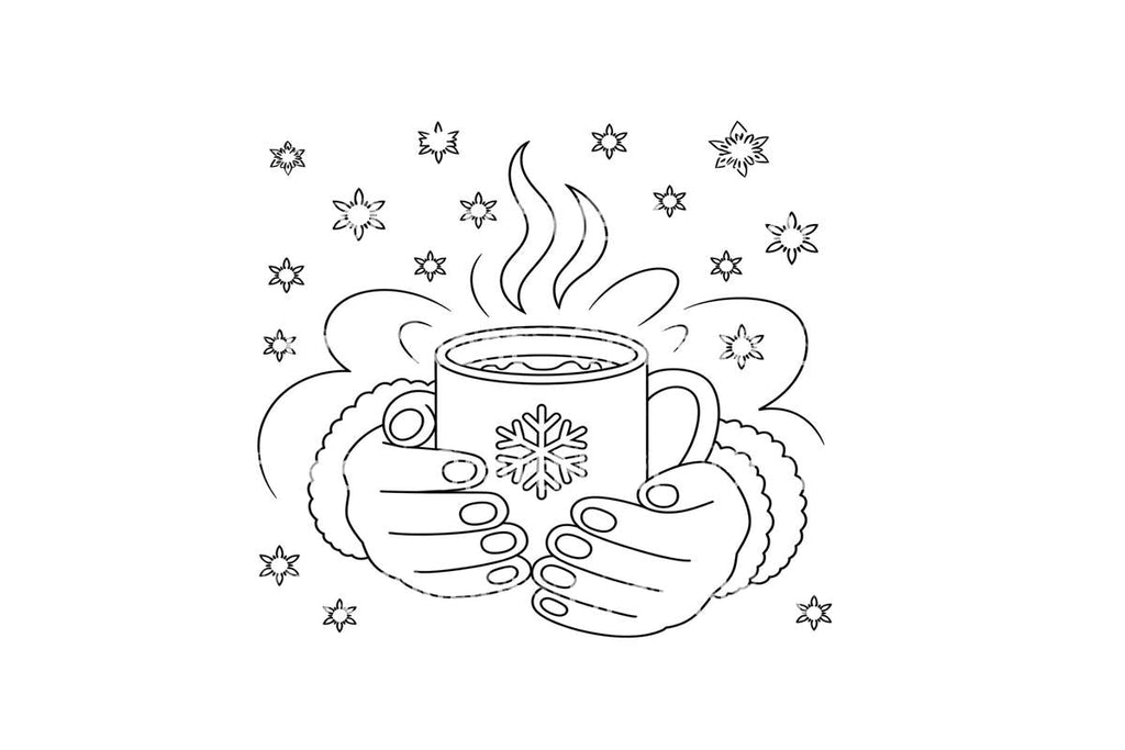 Winter Warmth Hot Cocoa Coloring Books
