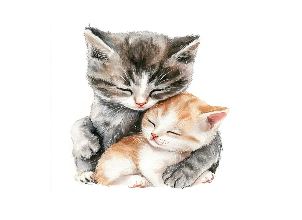 Sleeping Cats and Kittens Clipart Bundle