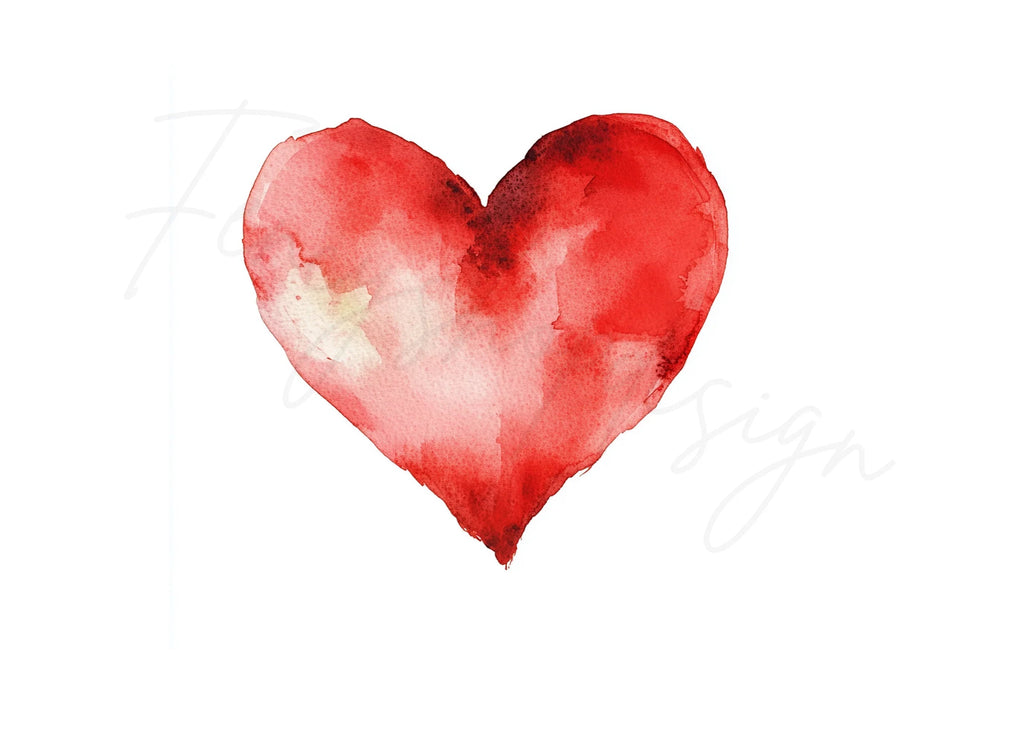 Red Hearts Clipart Bundle