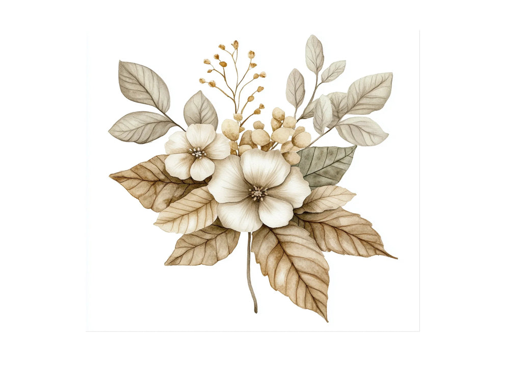 Boho Floral Clipart Bundle