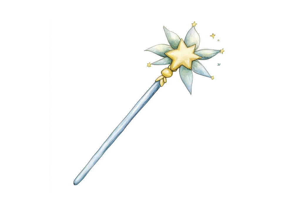 Enchanted Fairy Wand Clipart Bundle