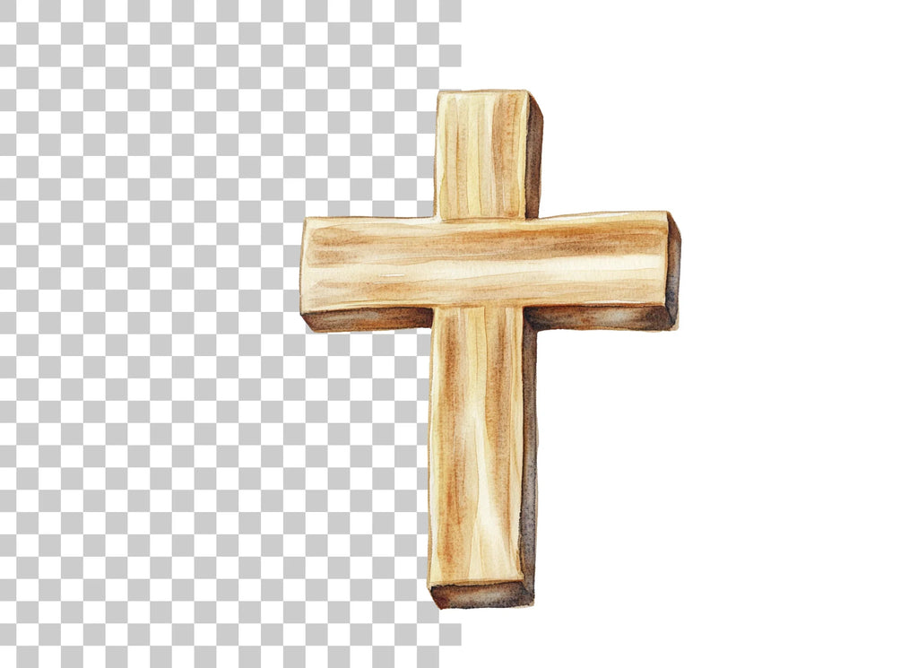 Rustic Wooden Crosses Clipart Bundle