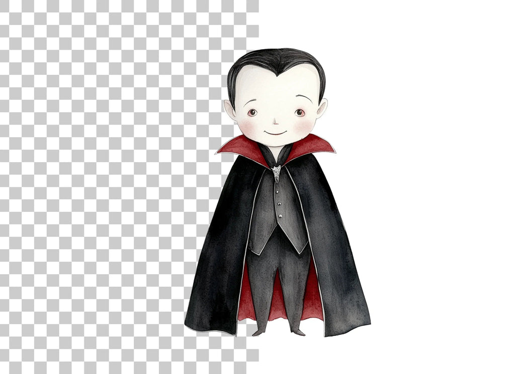Cute Baby Vampire Clipart Bundle