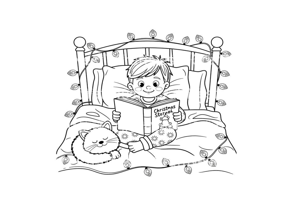Christmas Story Time Coloring Books
