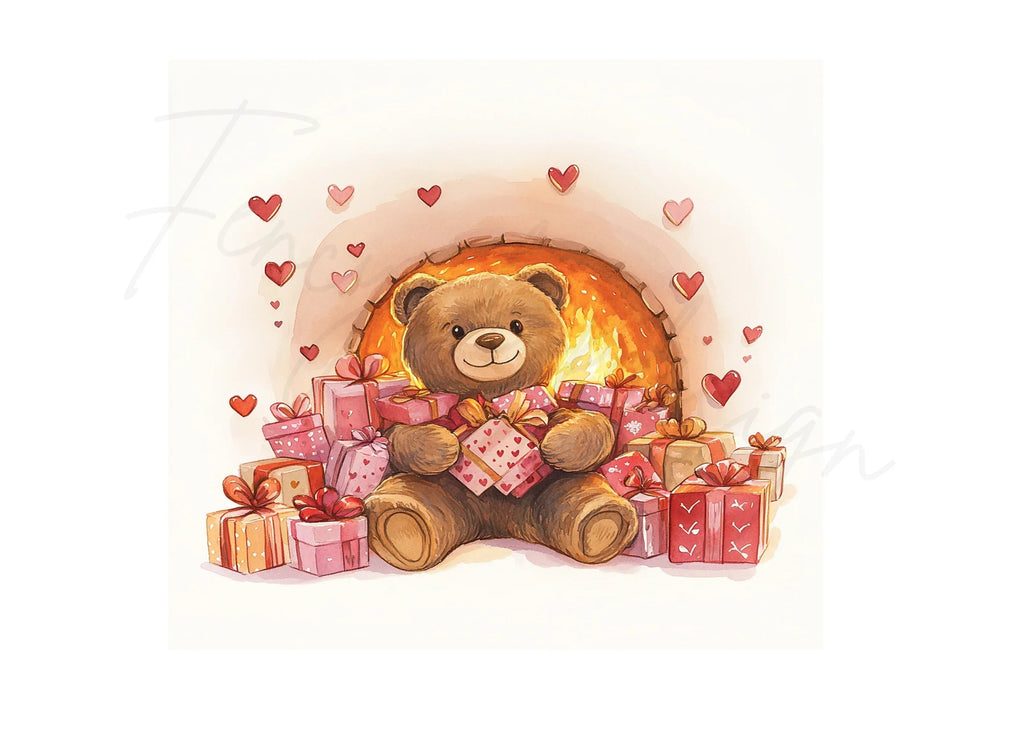 Teddy Bear Valentine Day Clipart Bundle