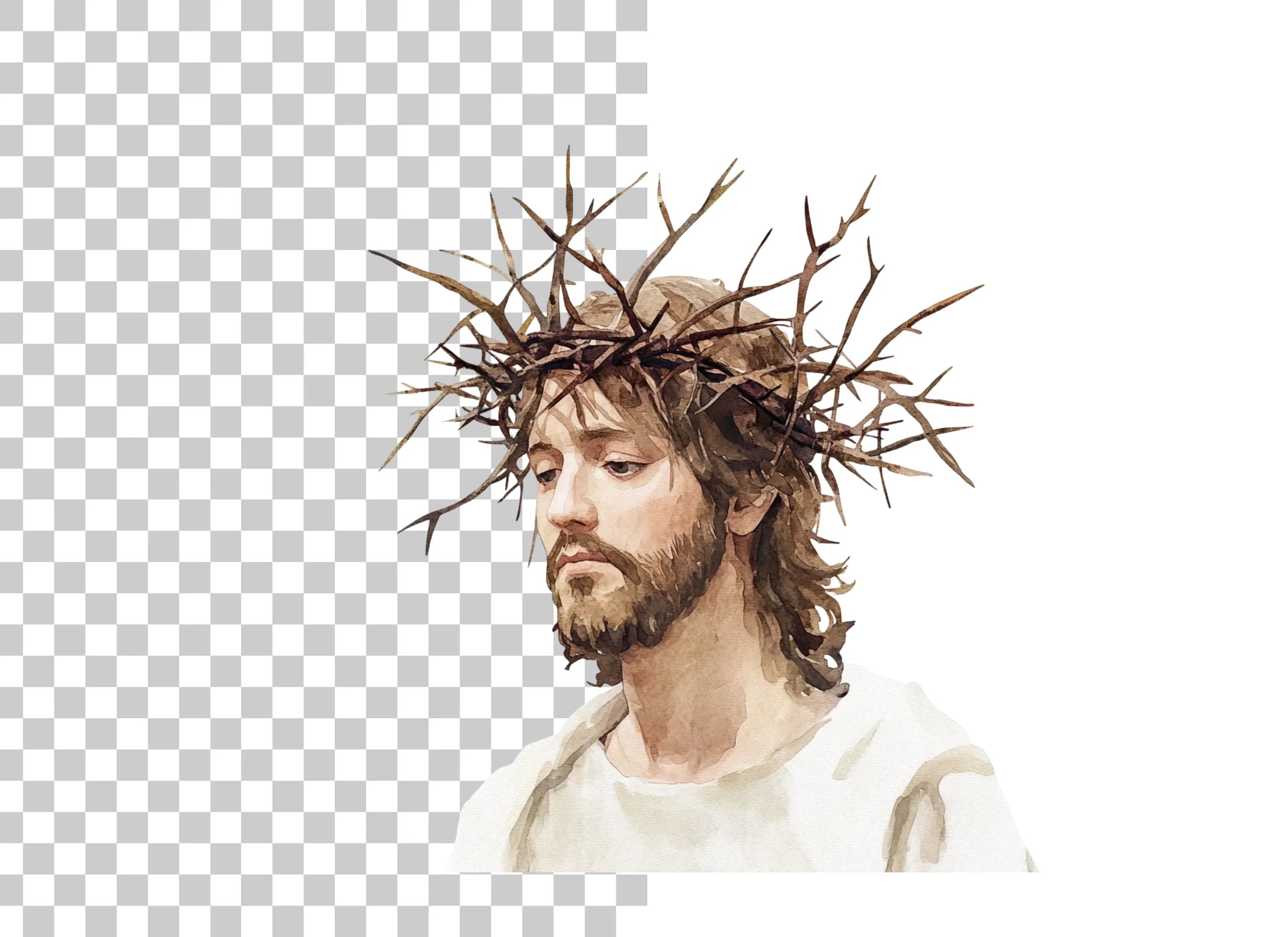 Jesus Christ Crown of Thorns Clipart Bundle
