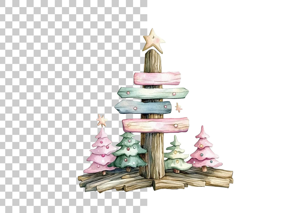 Christmas Tree Clipart Bundle