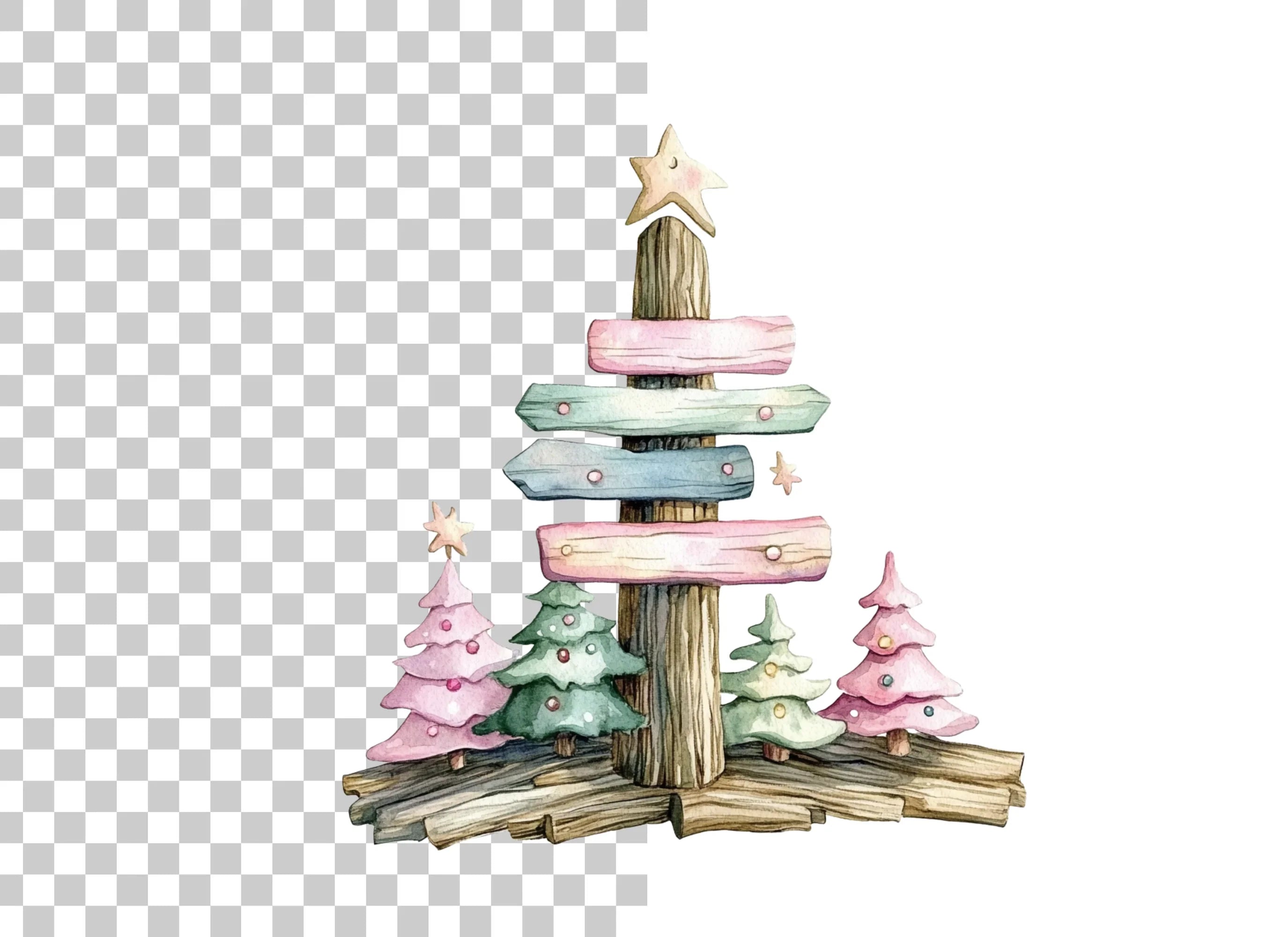 Christmas Tree Clipart Bundle