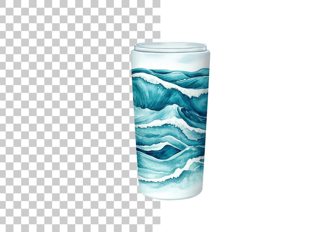 Dynamic Ocean Waves Tumbler Designs Clipart Bundle