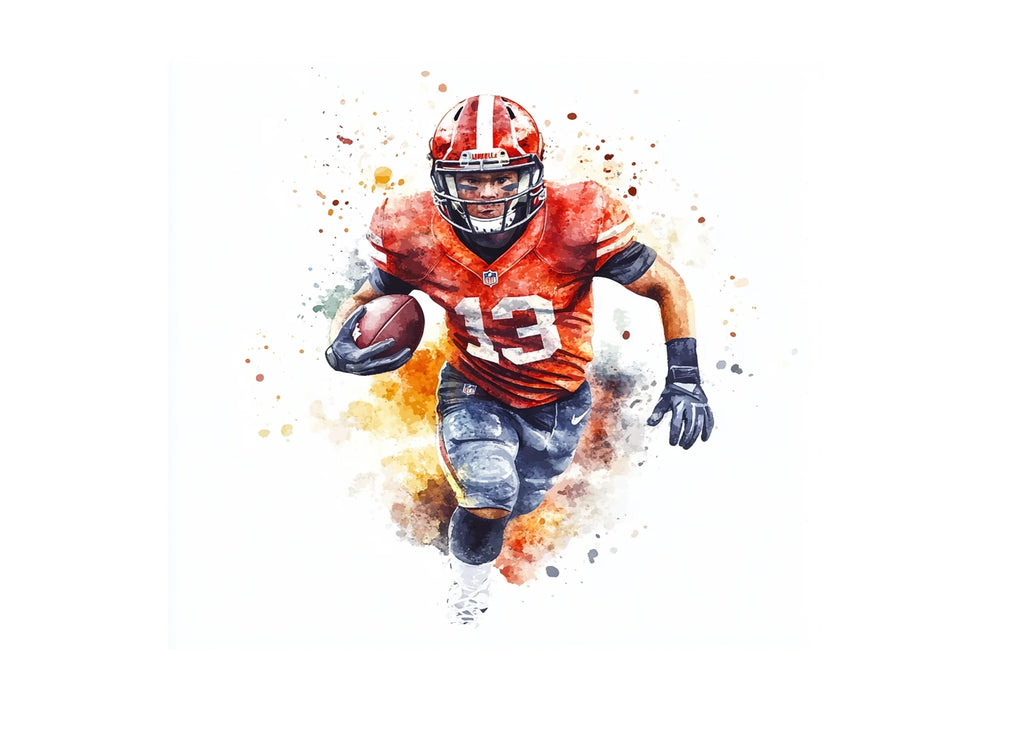Dynamic Football Players Clipart Bundle