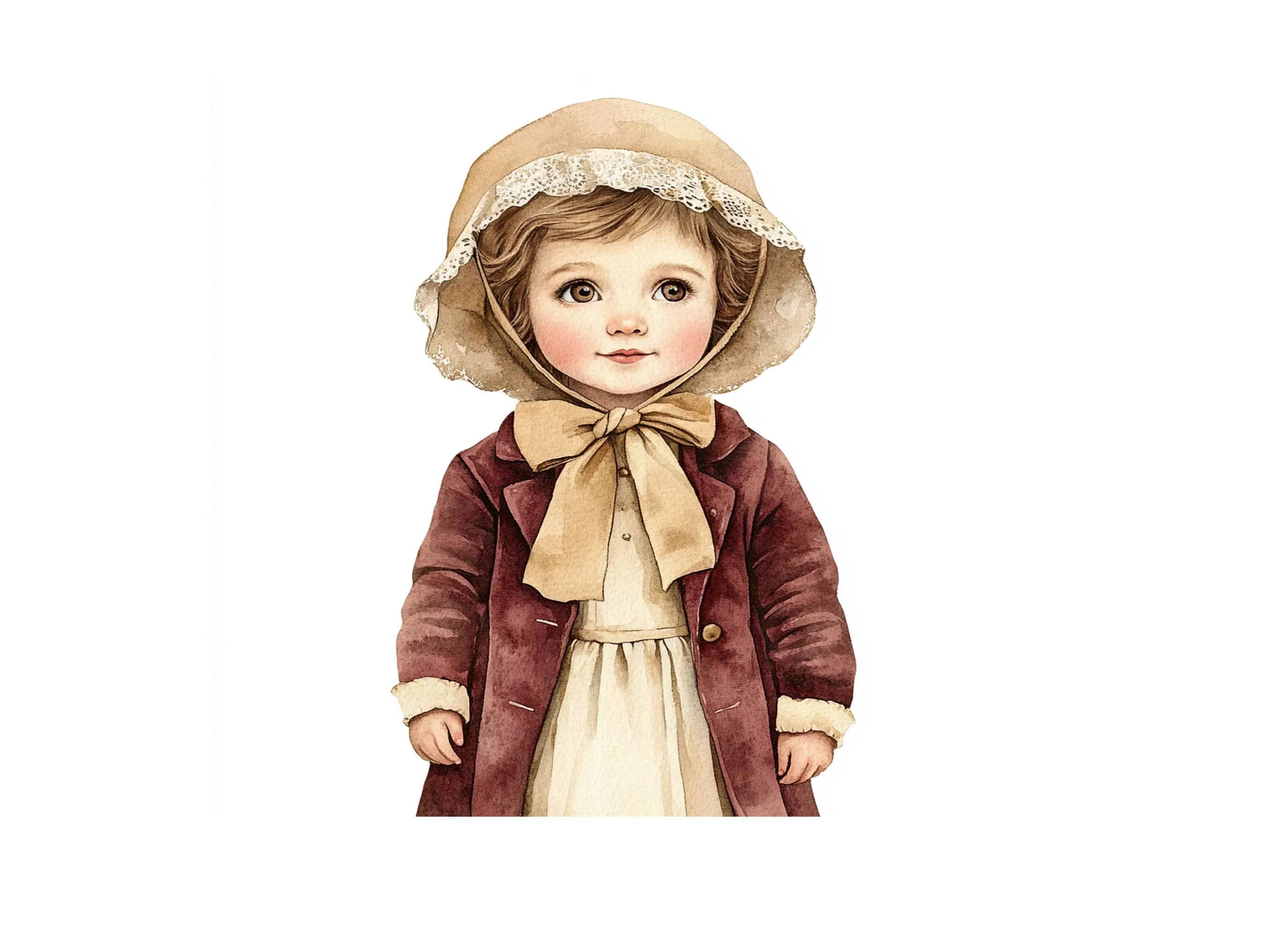 Vintage Girls Clipart Bundle