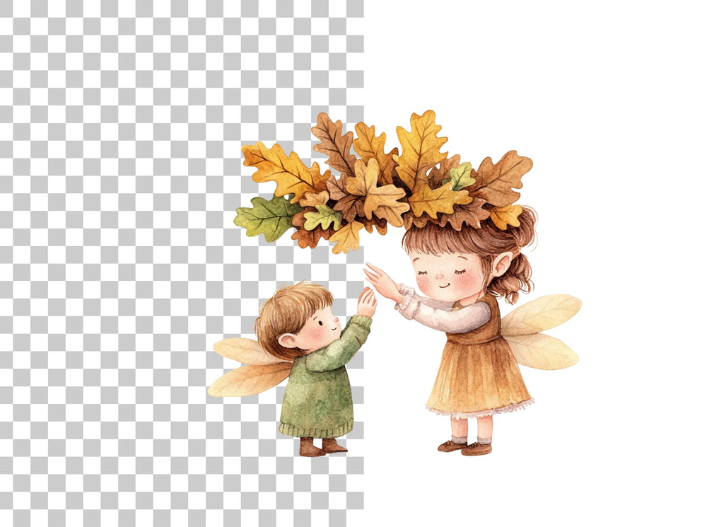 Autumn Fairy Clipart Bundle