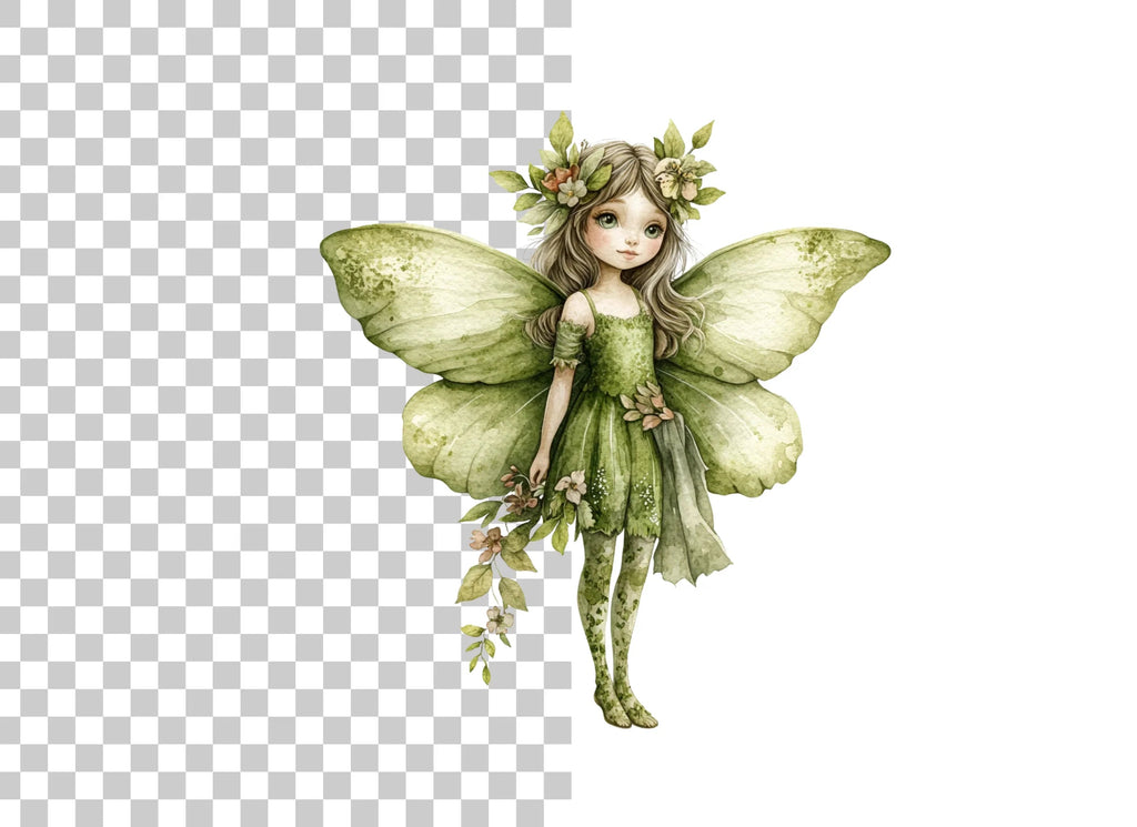 Whimsical Forest Fairy Clipart Bundle