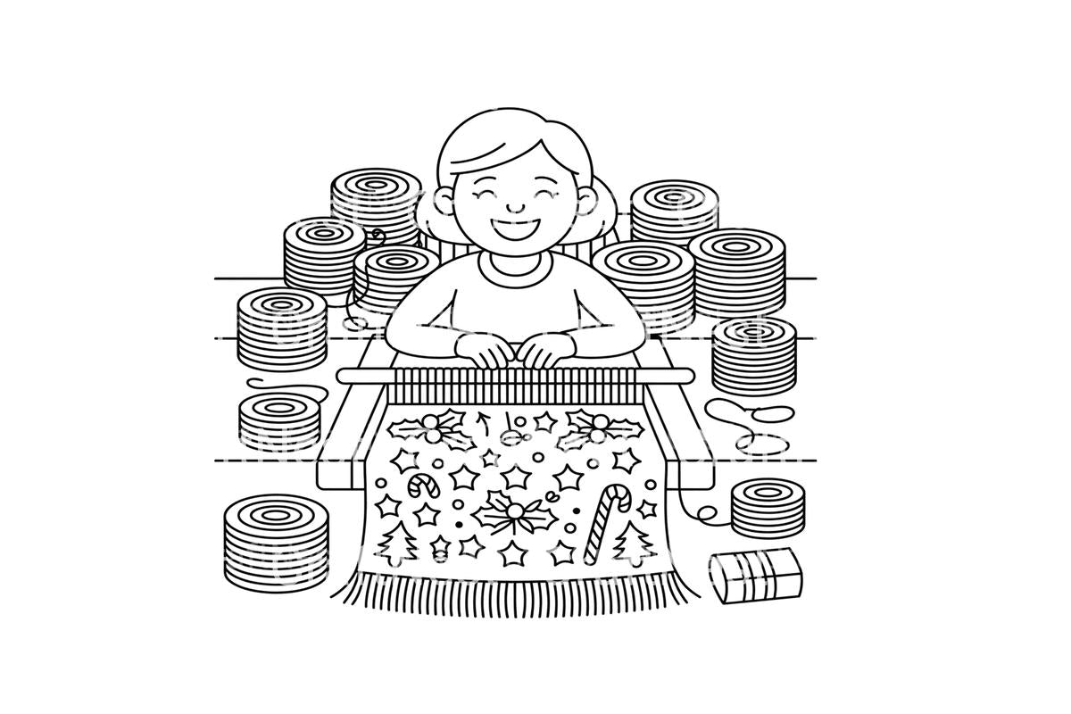 Christmas Weaving Fun Coloring Books
