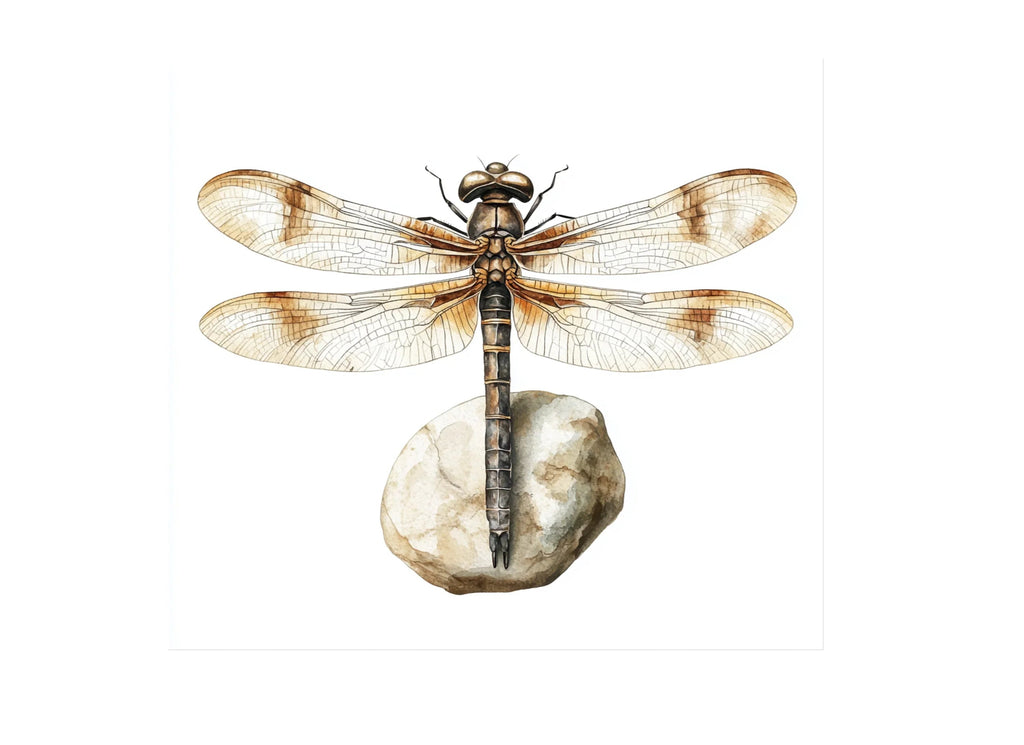 Dragonfly on Stone Clipart Bundle