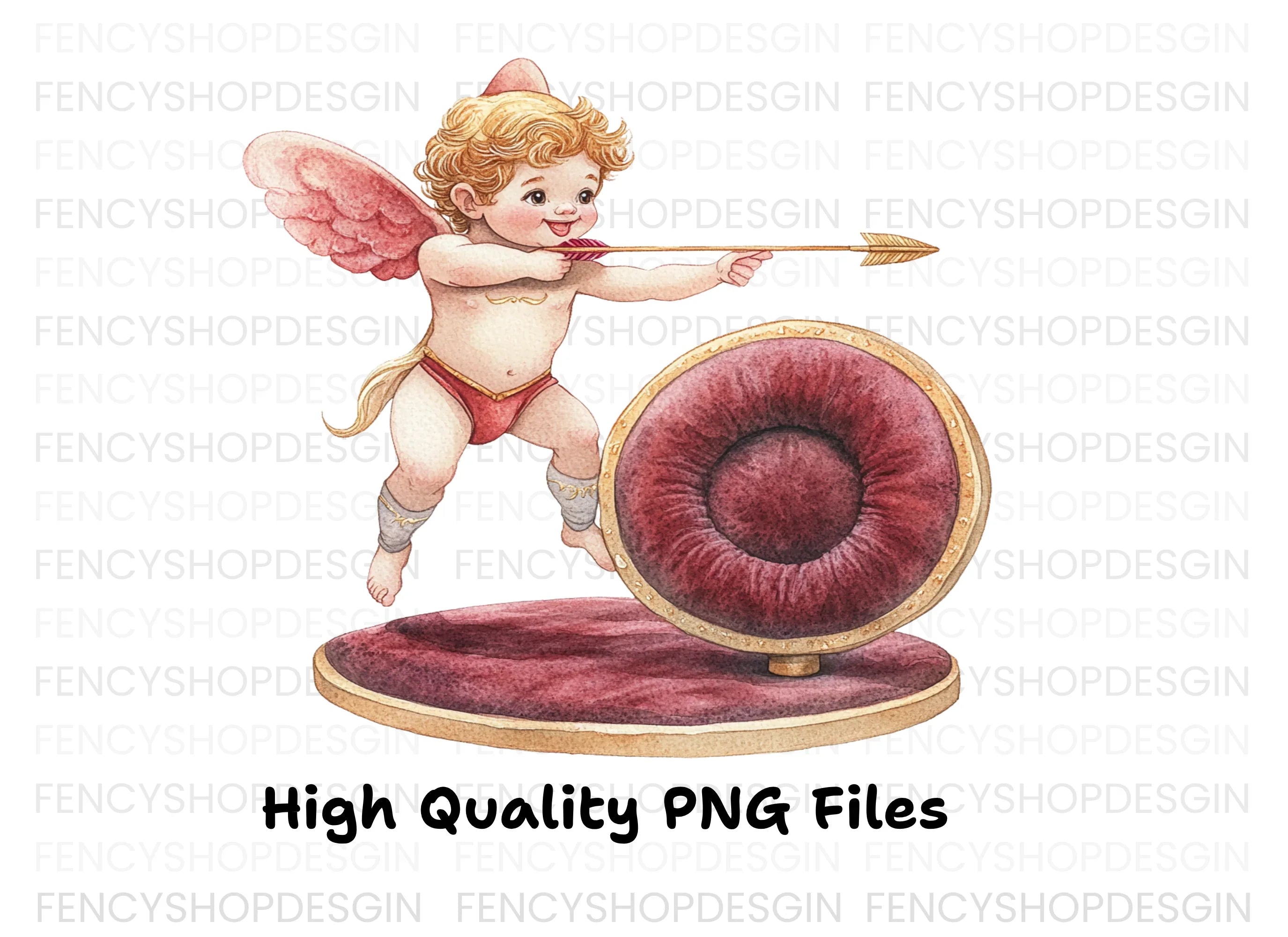 Cute Cupid Valentine Day Clipart Bundle