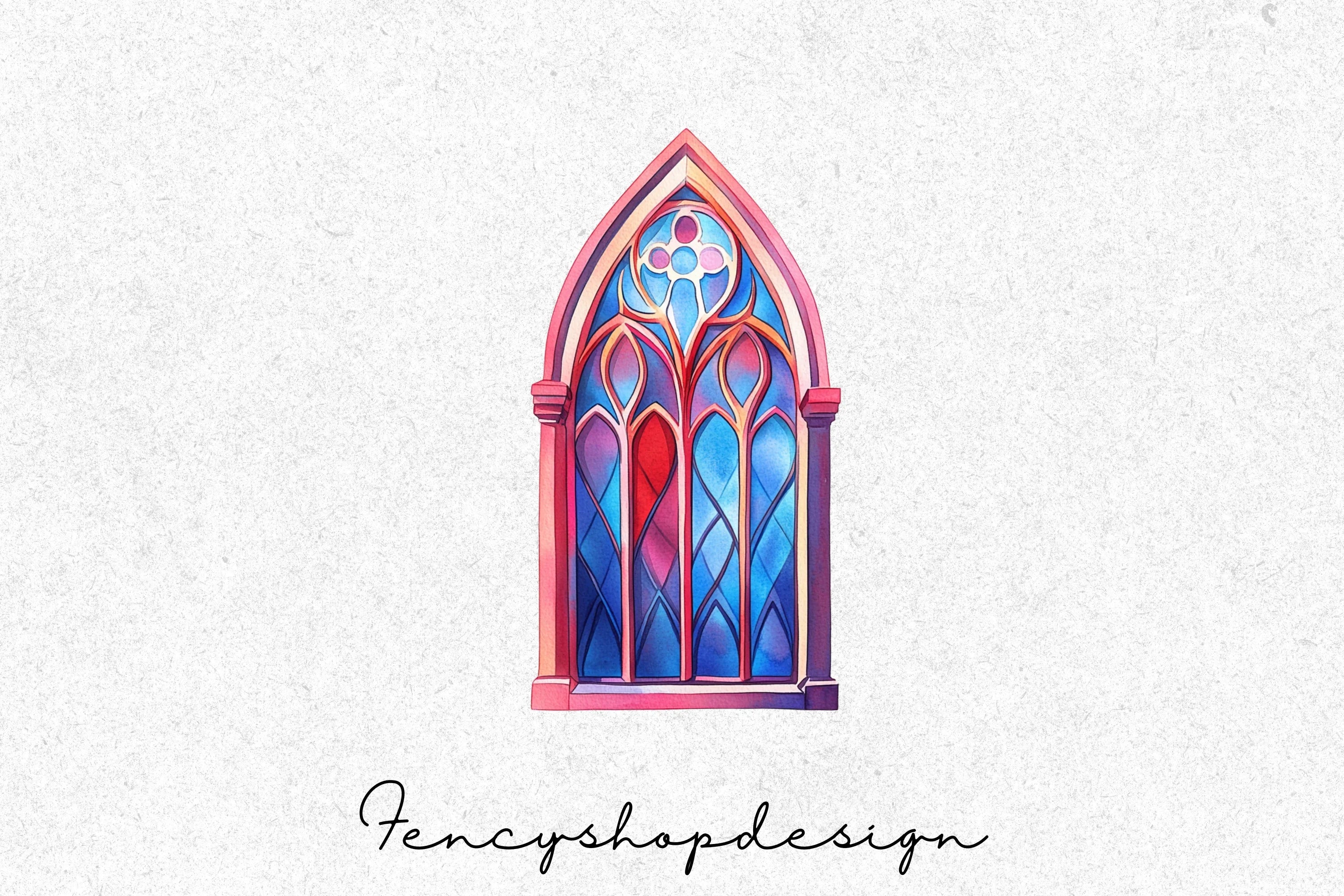 Stained Glass Windows Clipart Bundle