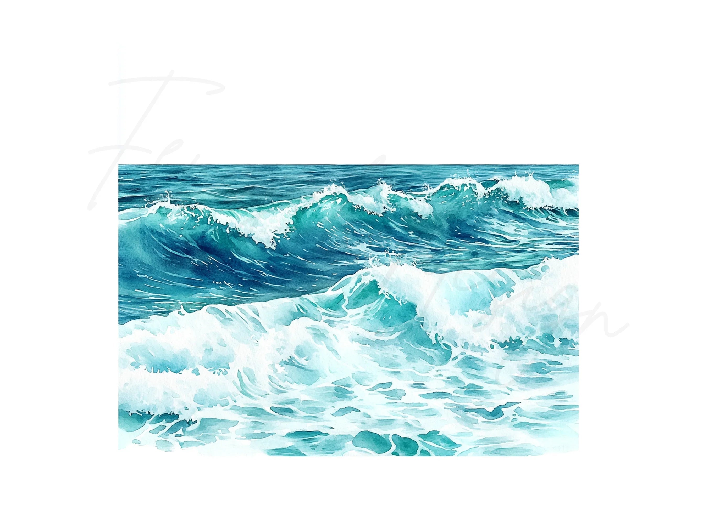 Ocean Waves Clipart Bundle