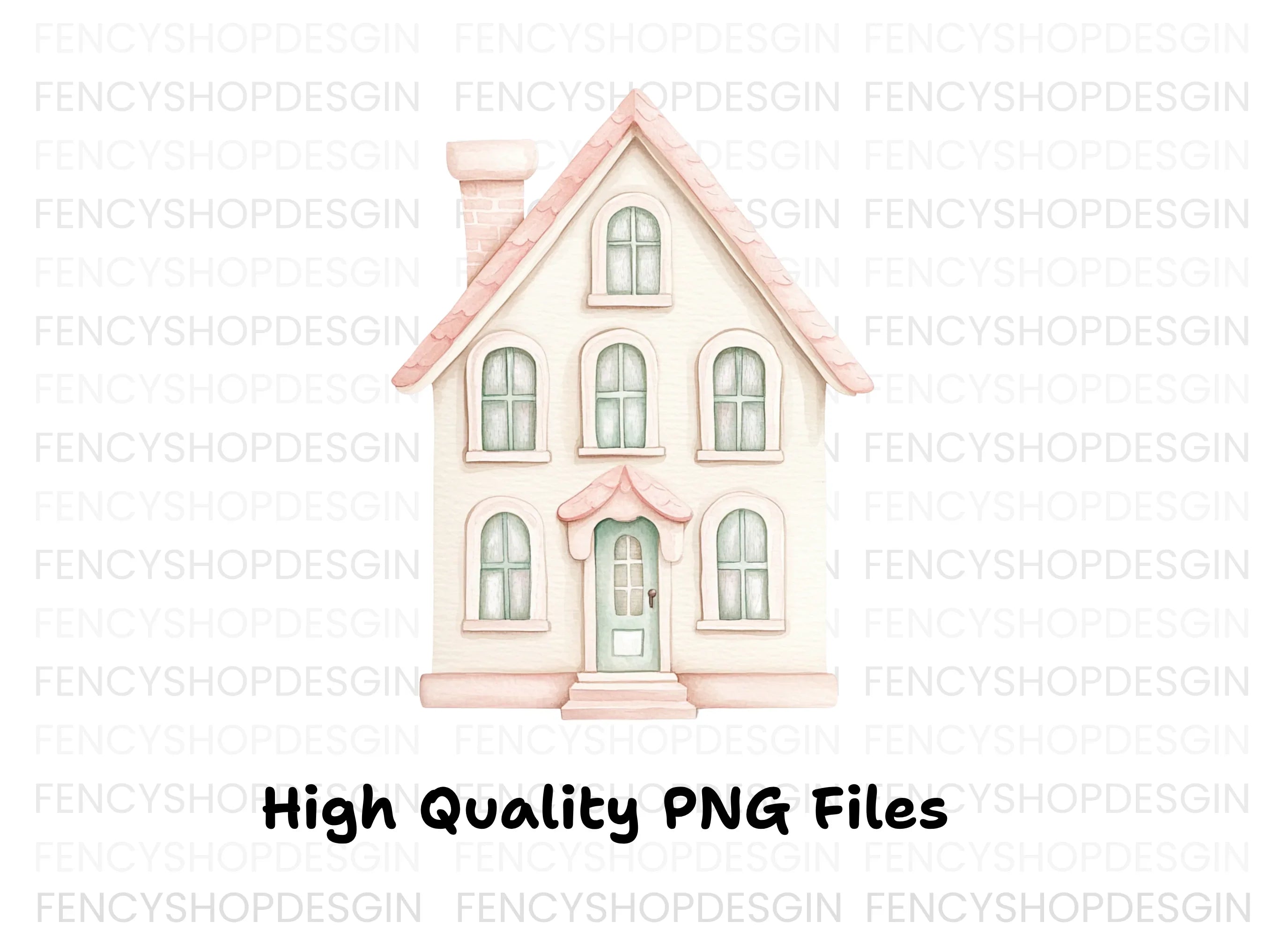 Whimsical Houses Clipart Bundle