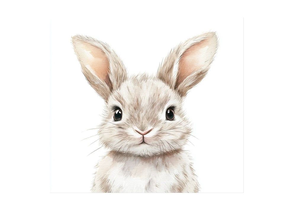 Cute Baby Bunny Faces Clipart Bundle