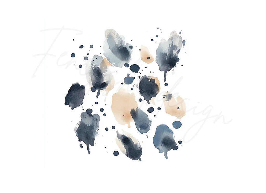 Abstract Splashes Clipart Bundle