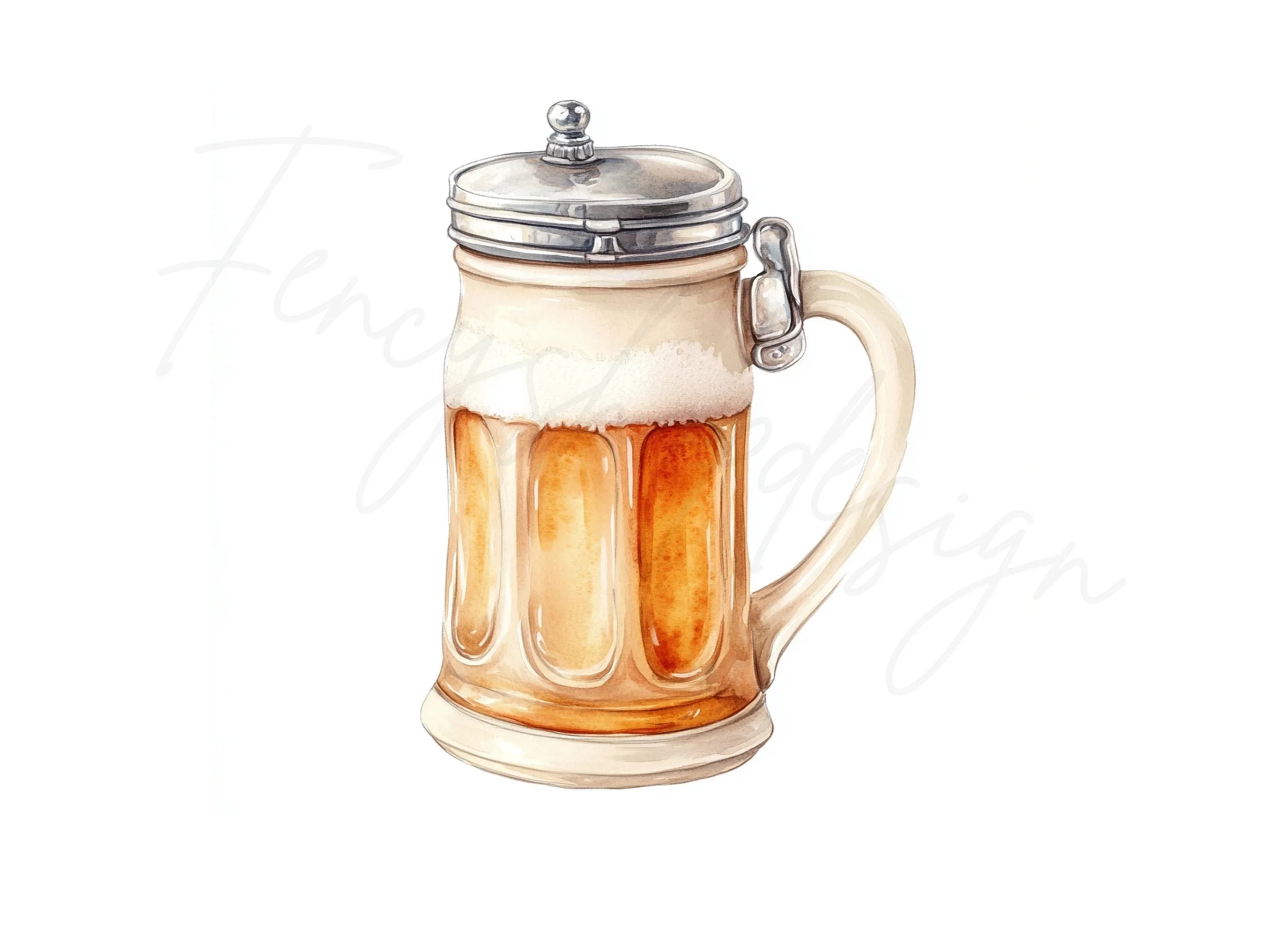 Oktoberfest Beer Stein Clipart Bundle
