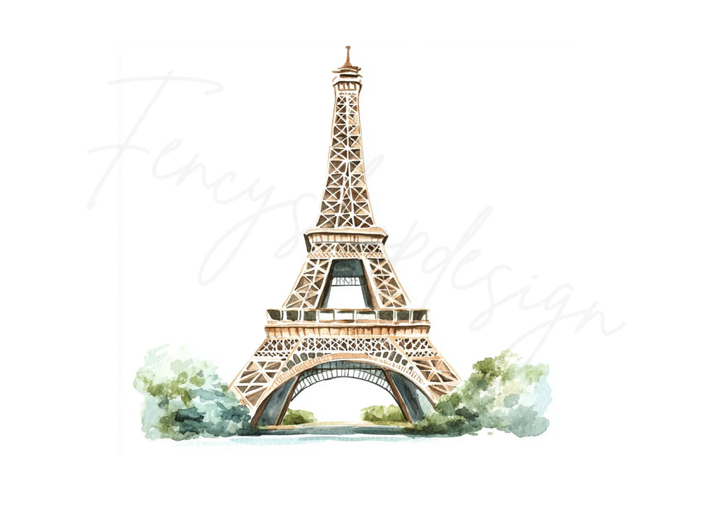 Parisian Eiffel Tower Clipart Bundle
