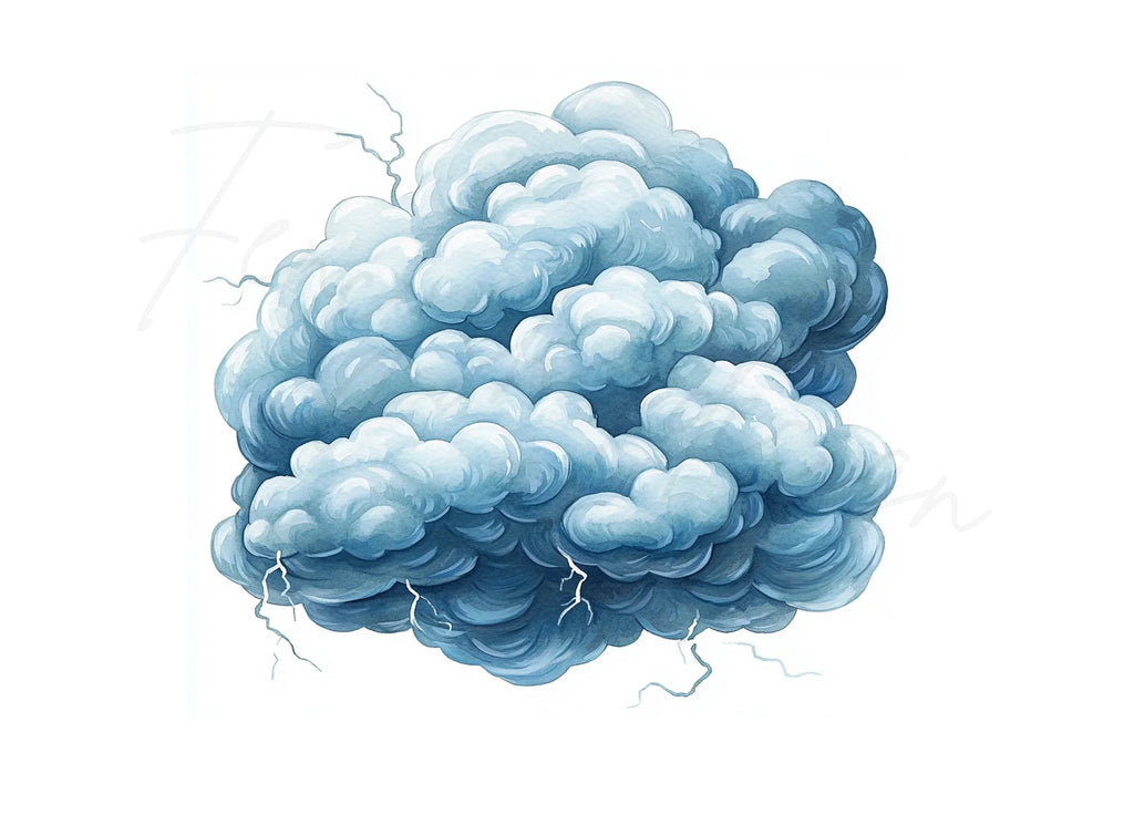 Storm Clouds Clipart Bundle