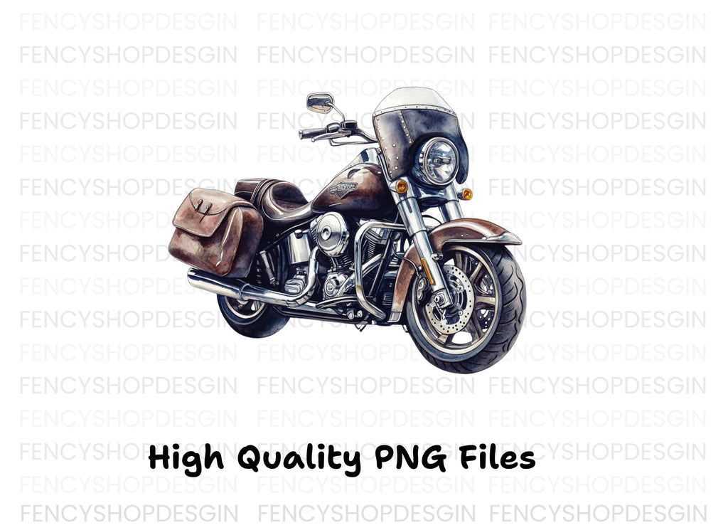 Vintage Motorcycle Clipart Bundle