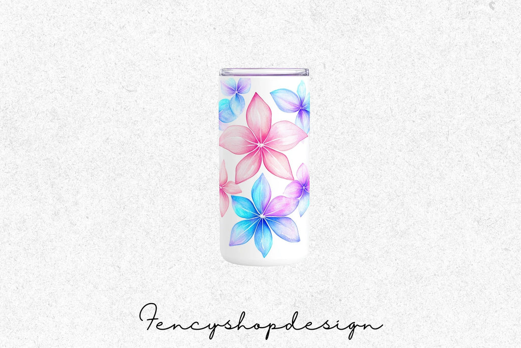 Vibrant Floral Tumbler Clipart Bundle