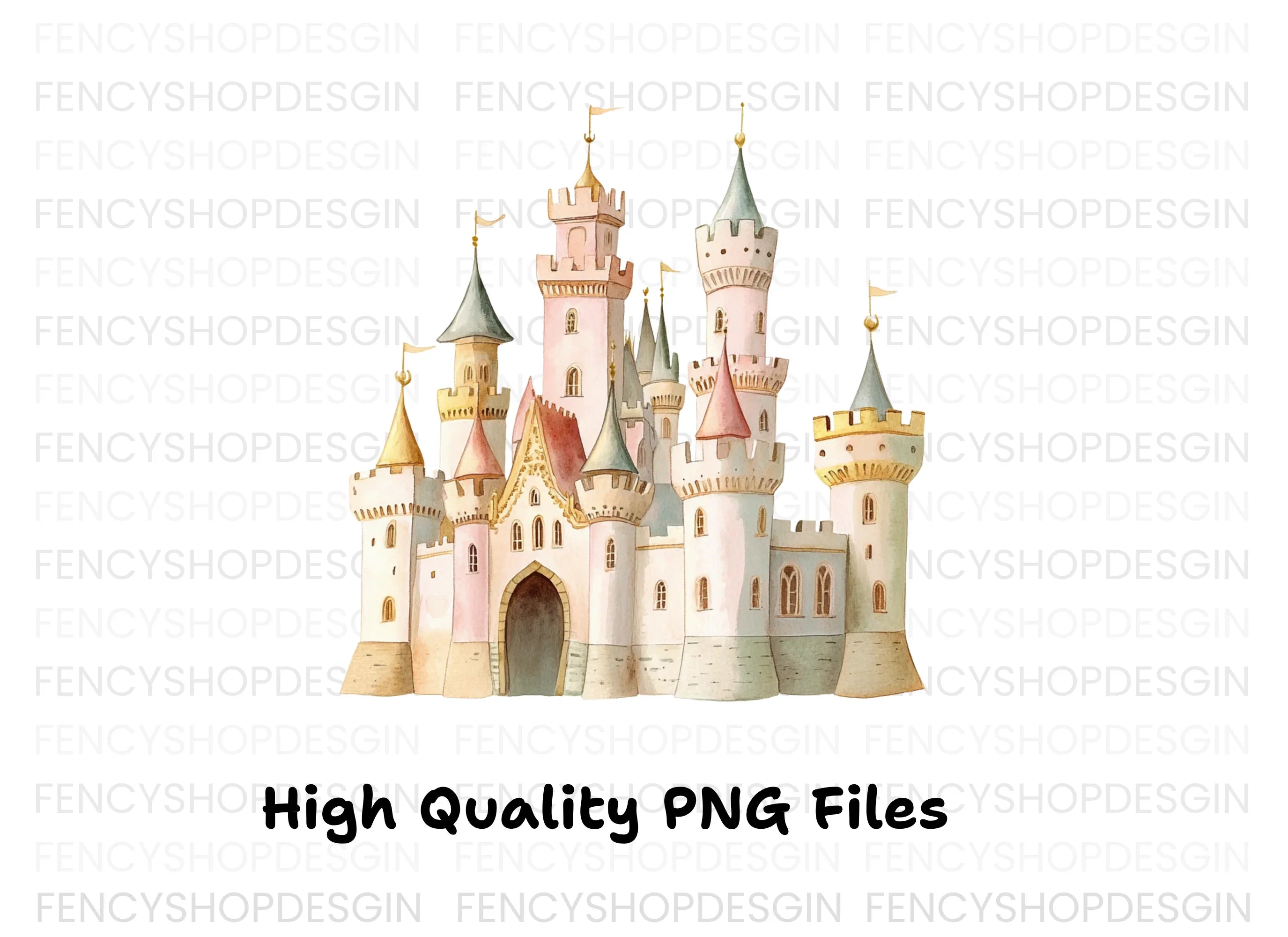 Princess Castle Clipart Bundle