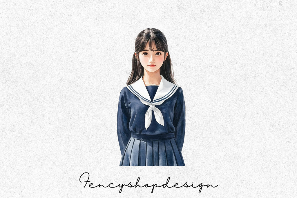 School Girls Clipart Bundle