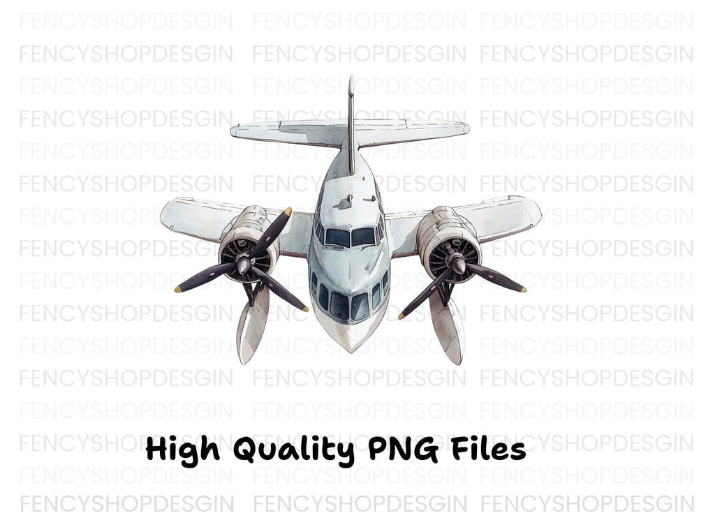 Top View Seaplane Clipart Bundle
