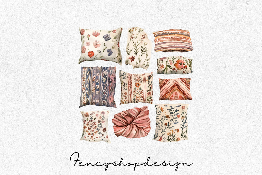 Quilted Fabric Clipart Bundle