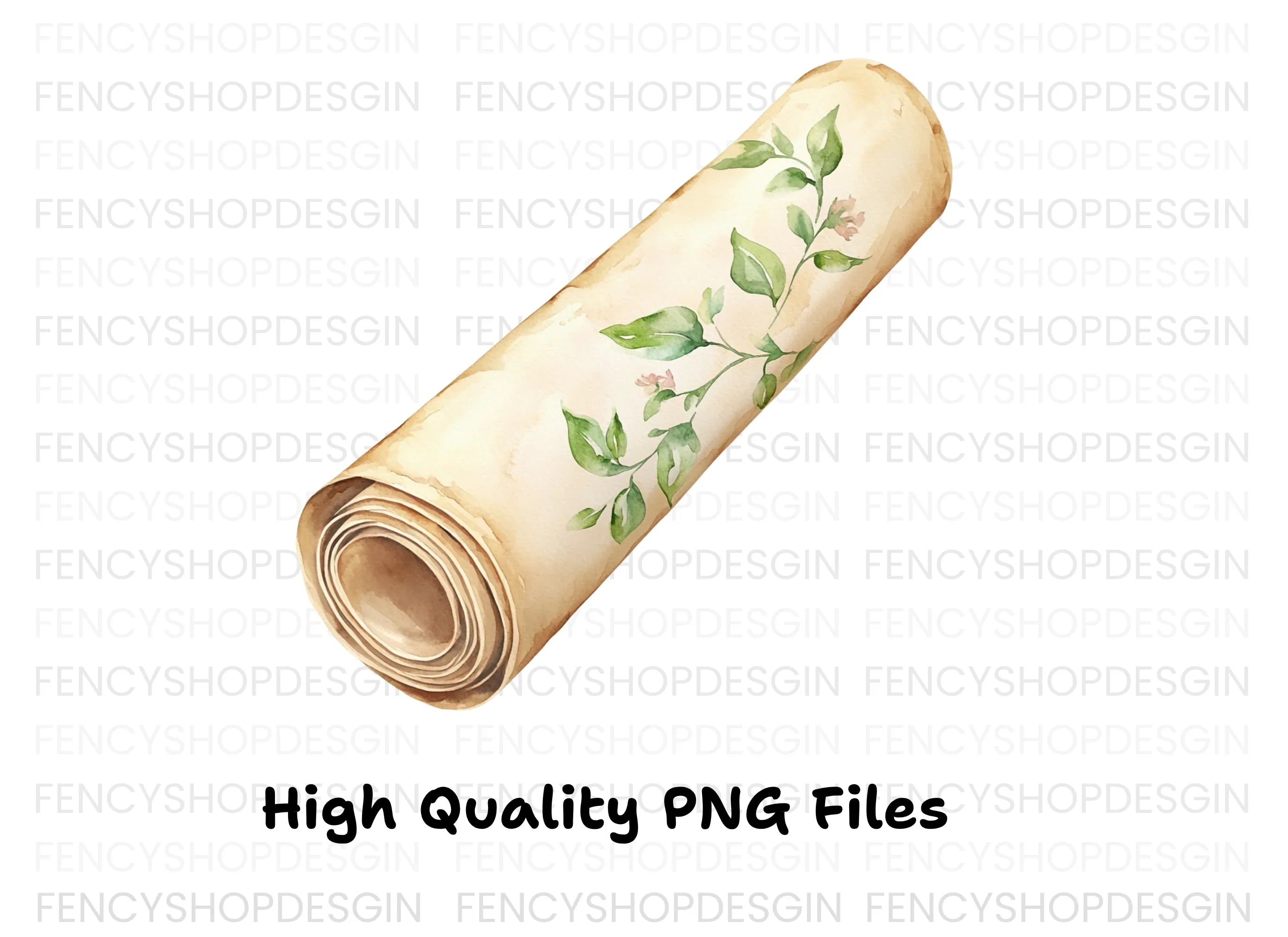 Leaf Scroll Clipart Bundle
