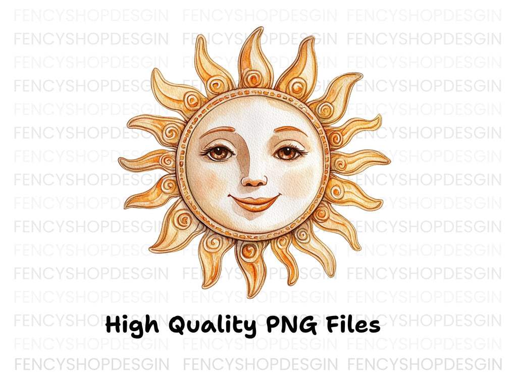 Smiling Sun Clipart Bundle