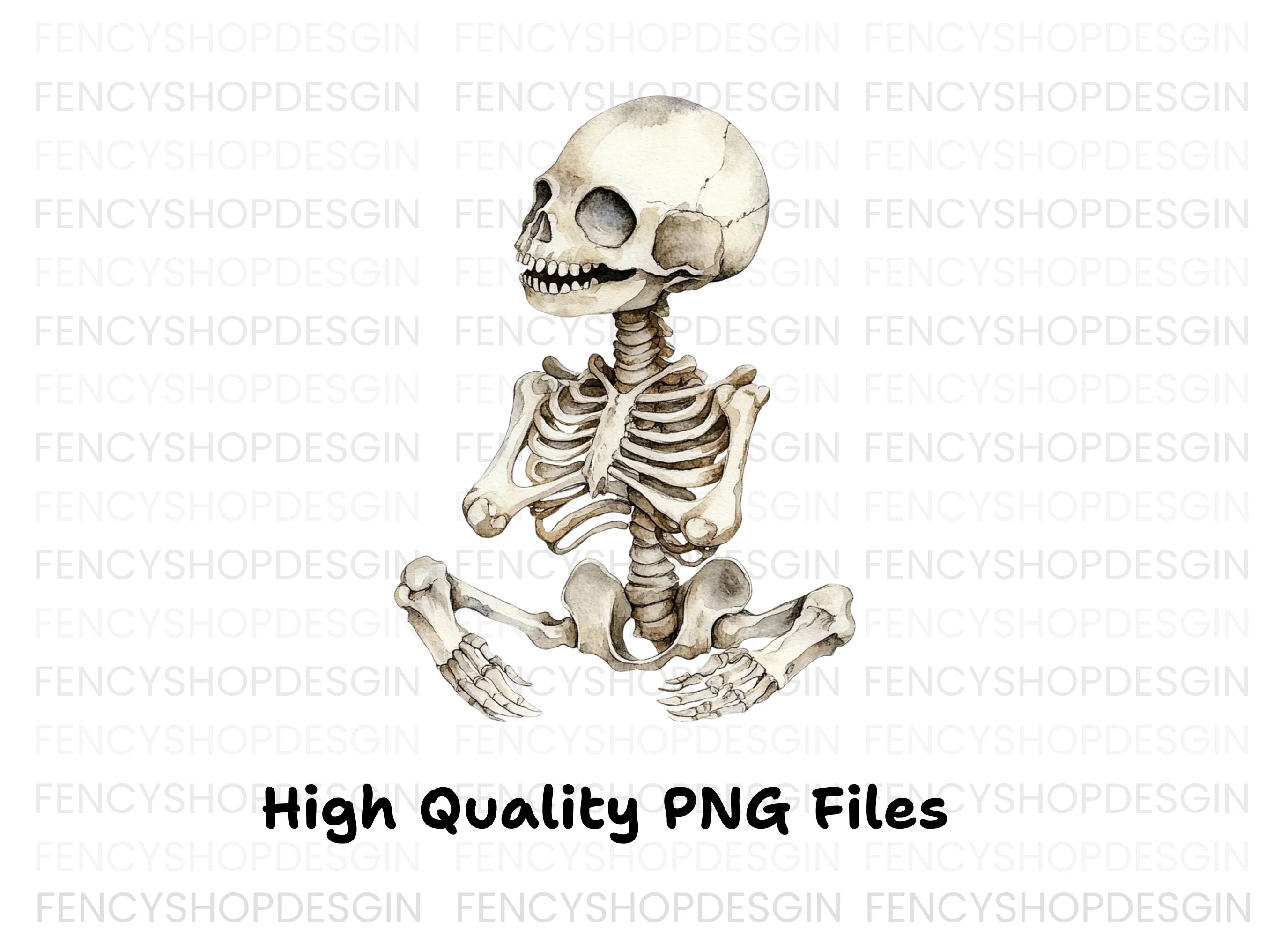 Baby Skeleton Clipart Bundle