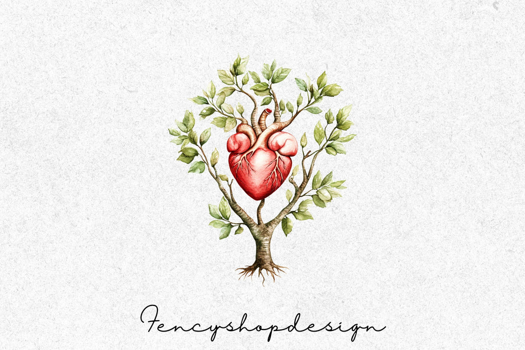Heart Tree Clipart Bundle