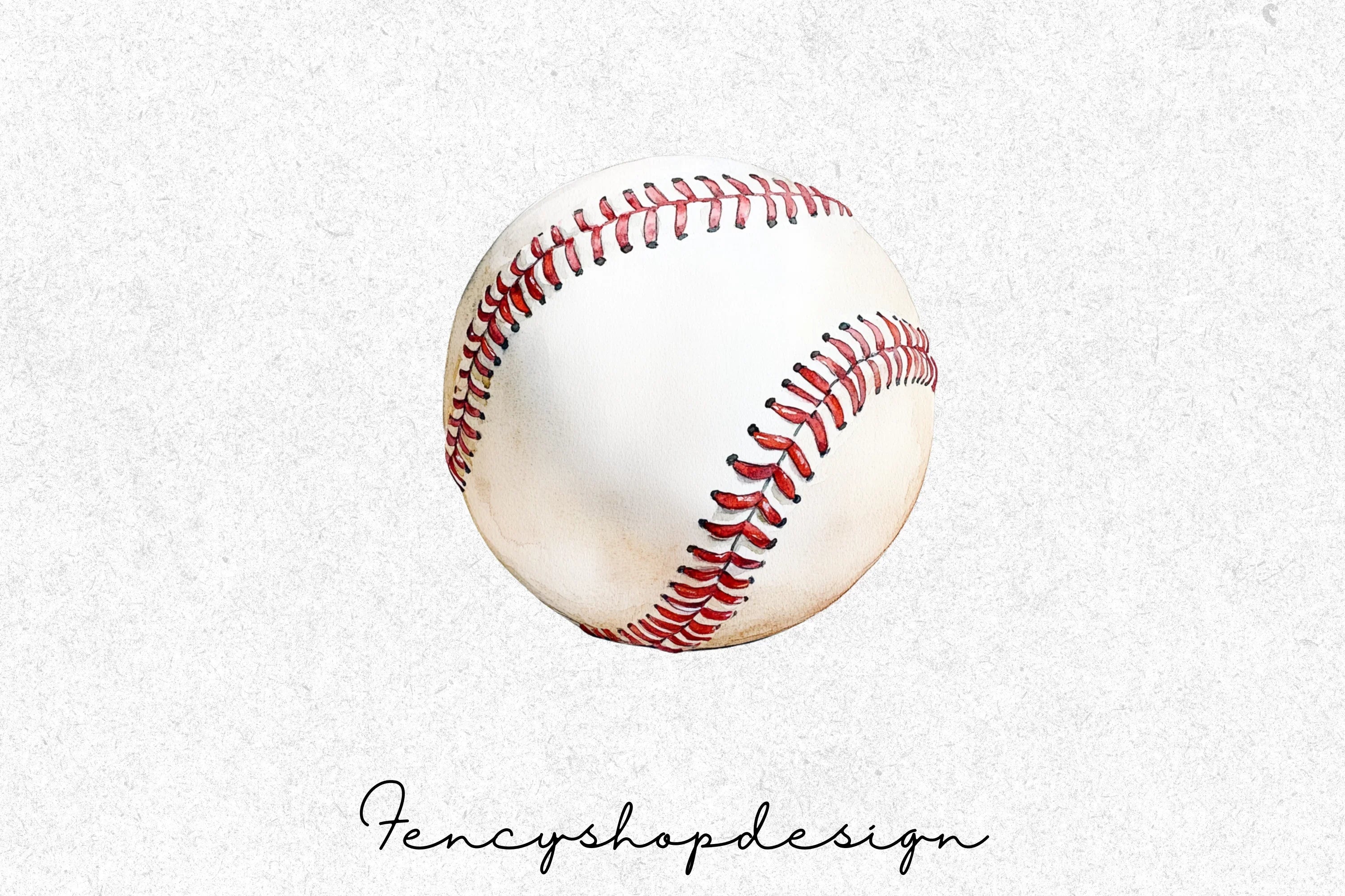 Classic Baseball Game Ball Clipart Bundle