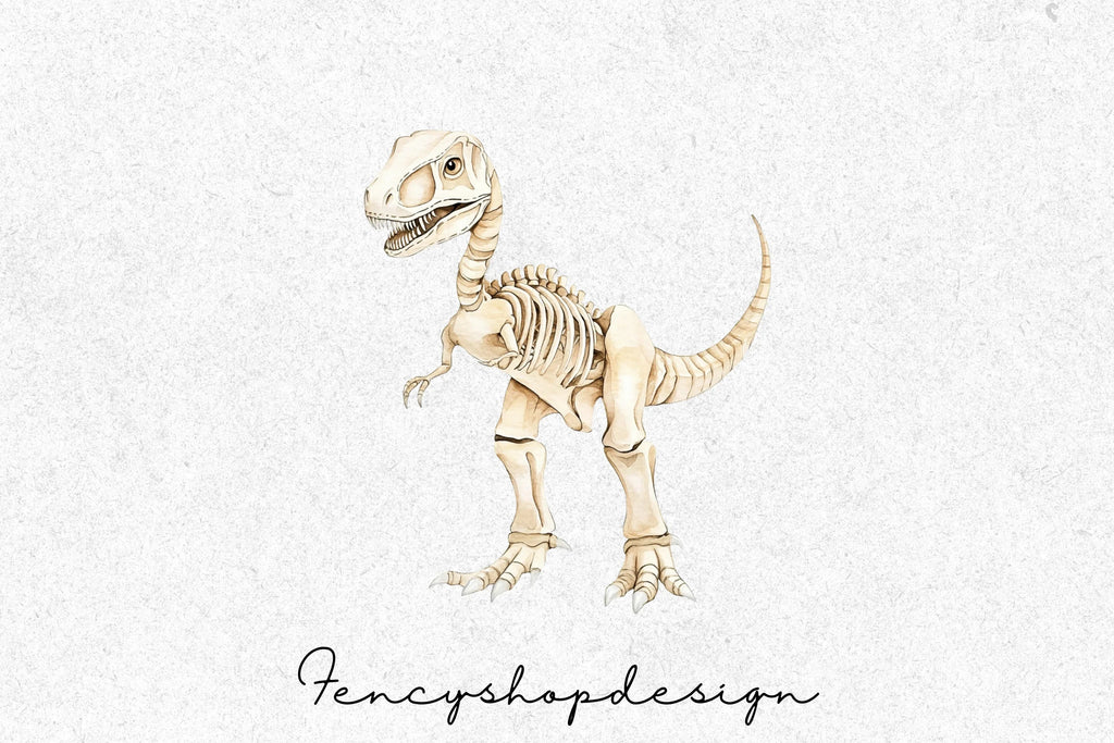Human Dinosaur Skeleton Clipart Bundle